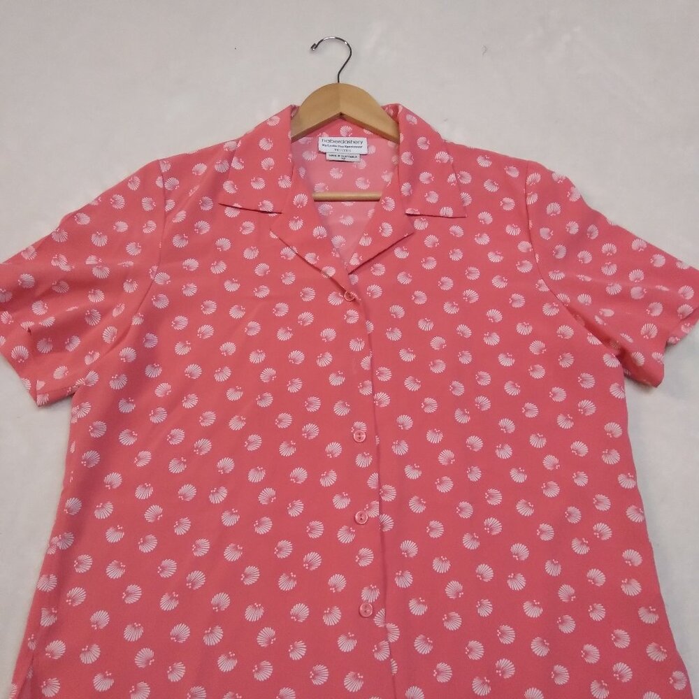Peach 100% Polyester Petites Shirt 16P